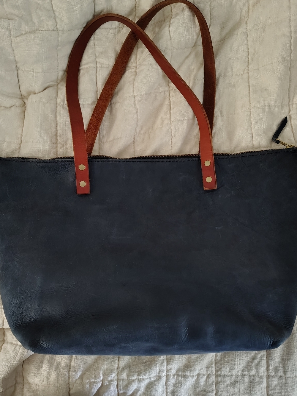 Portland Leather Large Zipper Tote